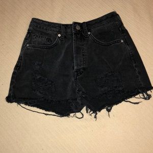 Black high waisted shorts